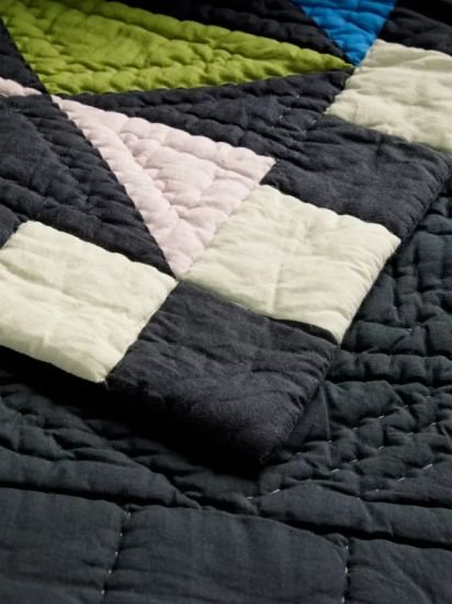 Triangles Patchwork Bedspread