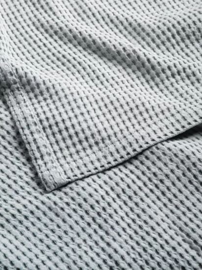 Washed Waffle Bedspread,Grey